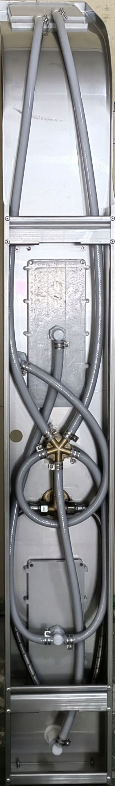 Panel prysznicowy nierdzewny natrysk deszczownica Kolor srebrny