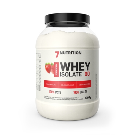 7Nutrition Whey Isolate 90 1 kg Strawberry proteinový izolát Regenerace
