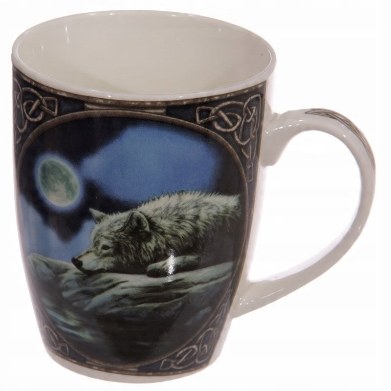 

Lisa Parker Kubek z Porcelany Wilk przy jeziorze