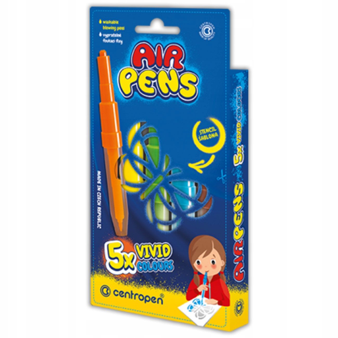 Centropen Airpens Vivid Colours 1500/5, 1 szablon