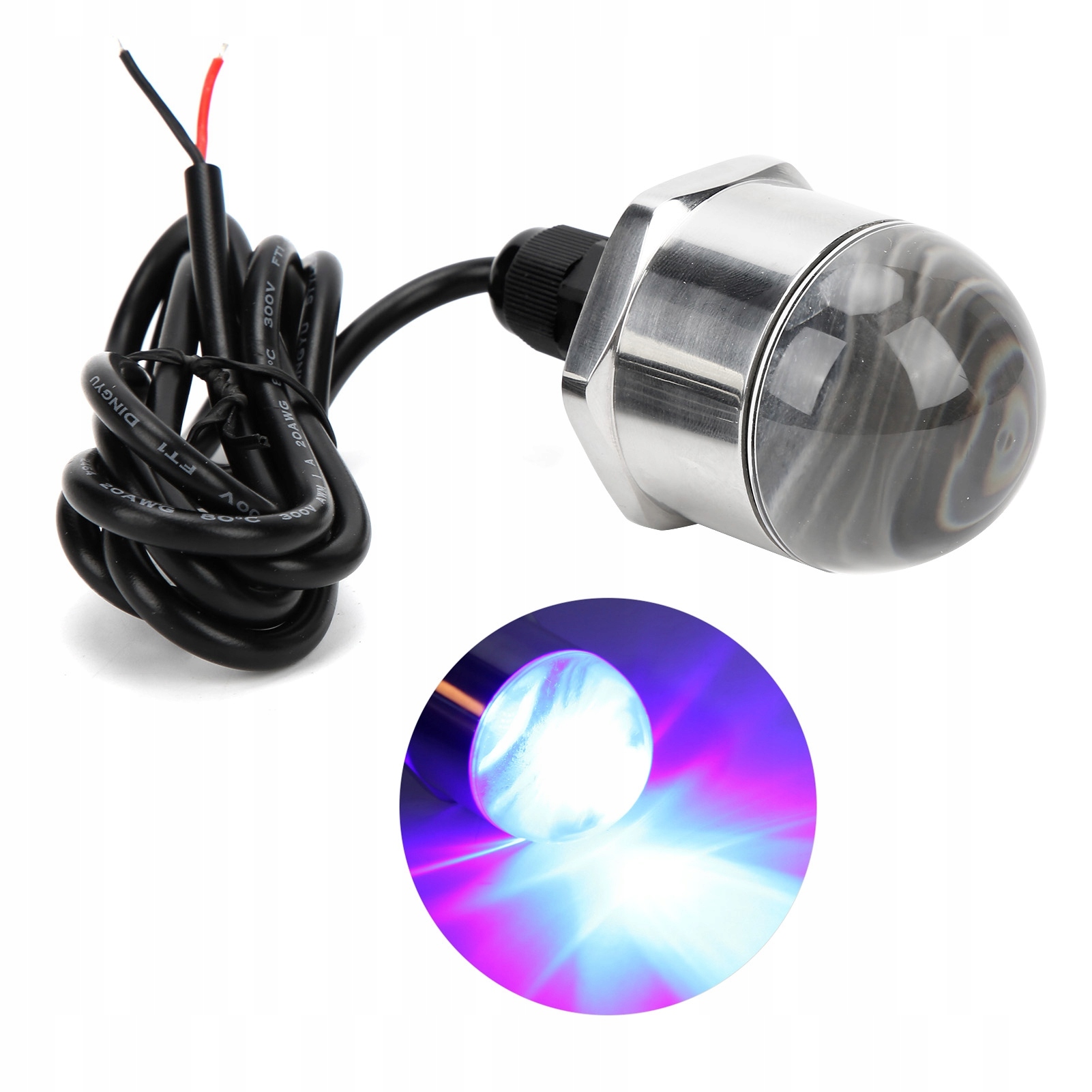 LAMPKA PODWODNA LED ŚWIATŁA PODWODNE DO ŁODZI IP68 10 W 12V Stan opakowania oryginalne