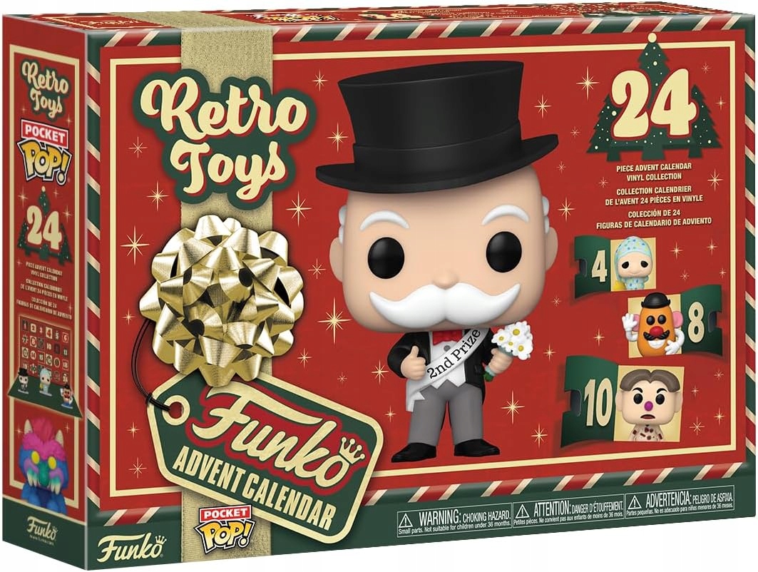 Adventní kalendář Funko: Retro Toys Pocket Pop 24 dní překvapení