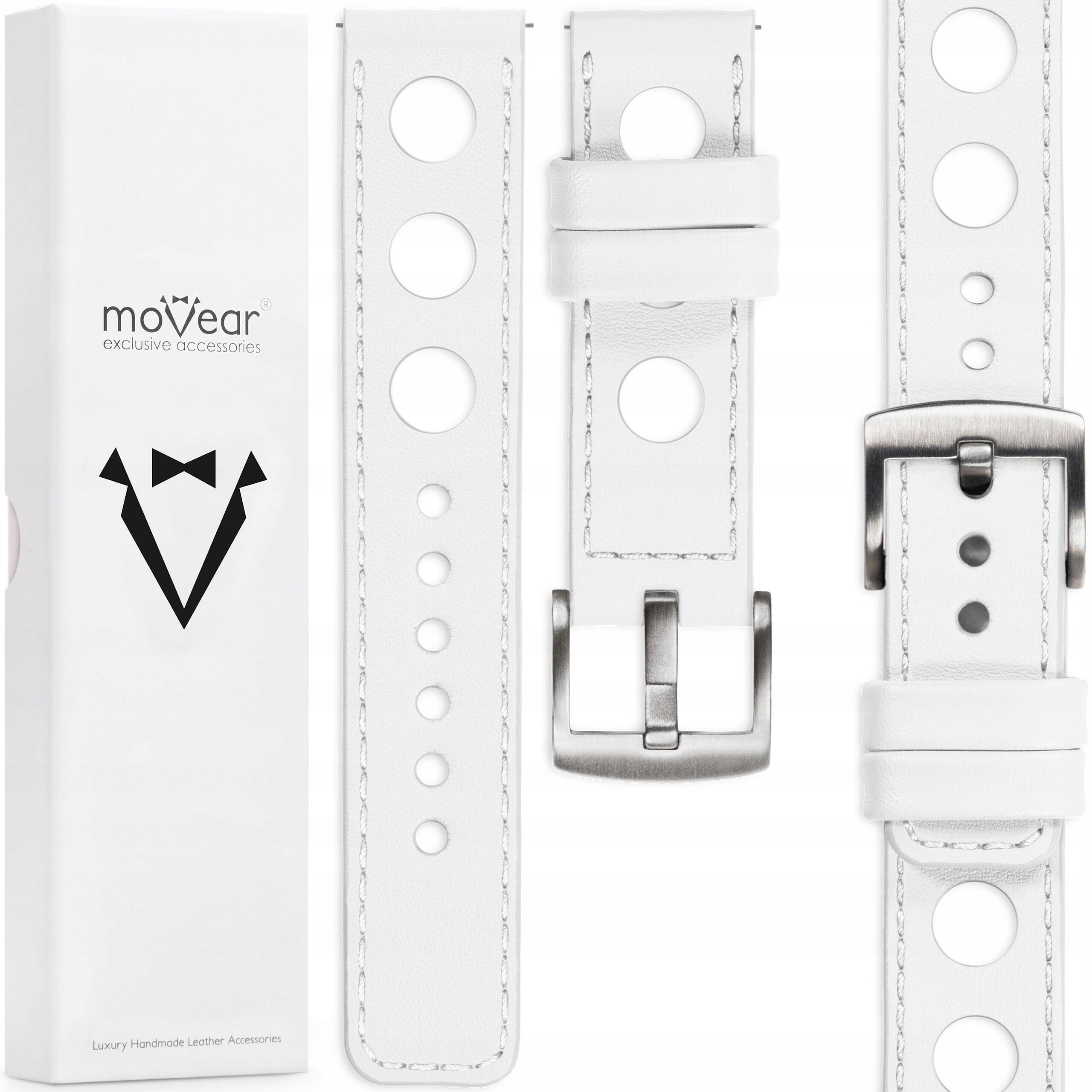 Pásek pro Garmin Vivoactive 4s Venu 3S 2S kožený 18 mm exkluzivní Movear