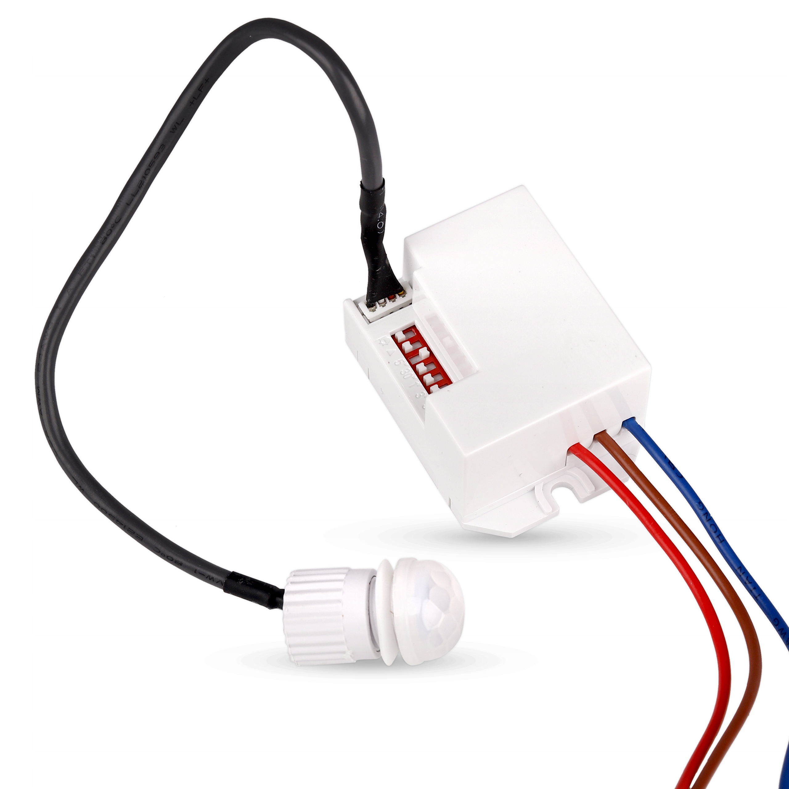 CZUJNIK RUCHU ZMIERZCHU LED montażowy PIR przewód