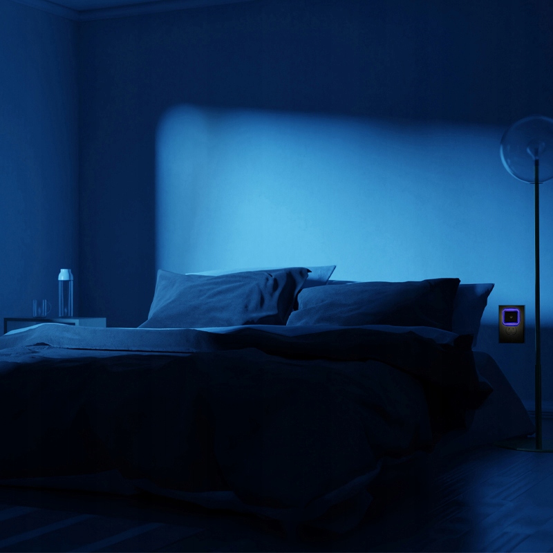 LAMPKA LED CZUJNIK ZMIERZCHU NOCNA DO KONTAKTU Zasilanie sieciowe