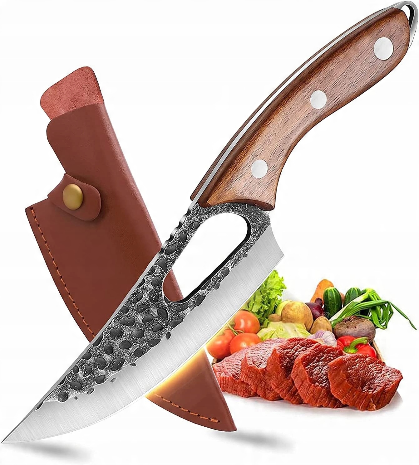 

Nóż Japoński Z Pokrowcem Tasak Grill Survival