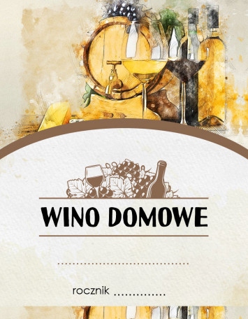 

Etykiety 10 szt Wino Domowe etykieta