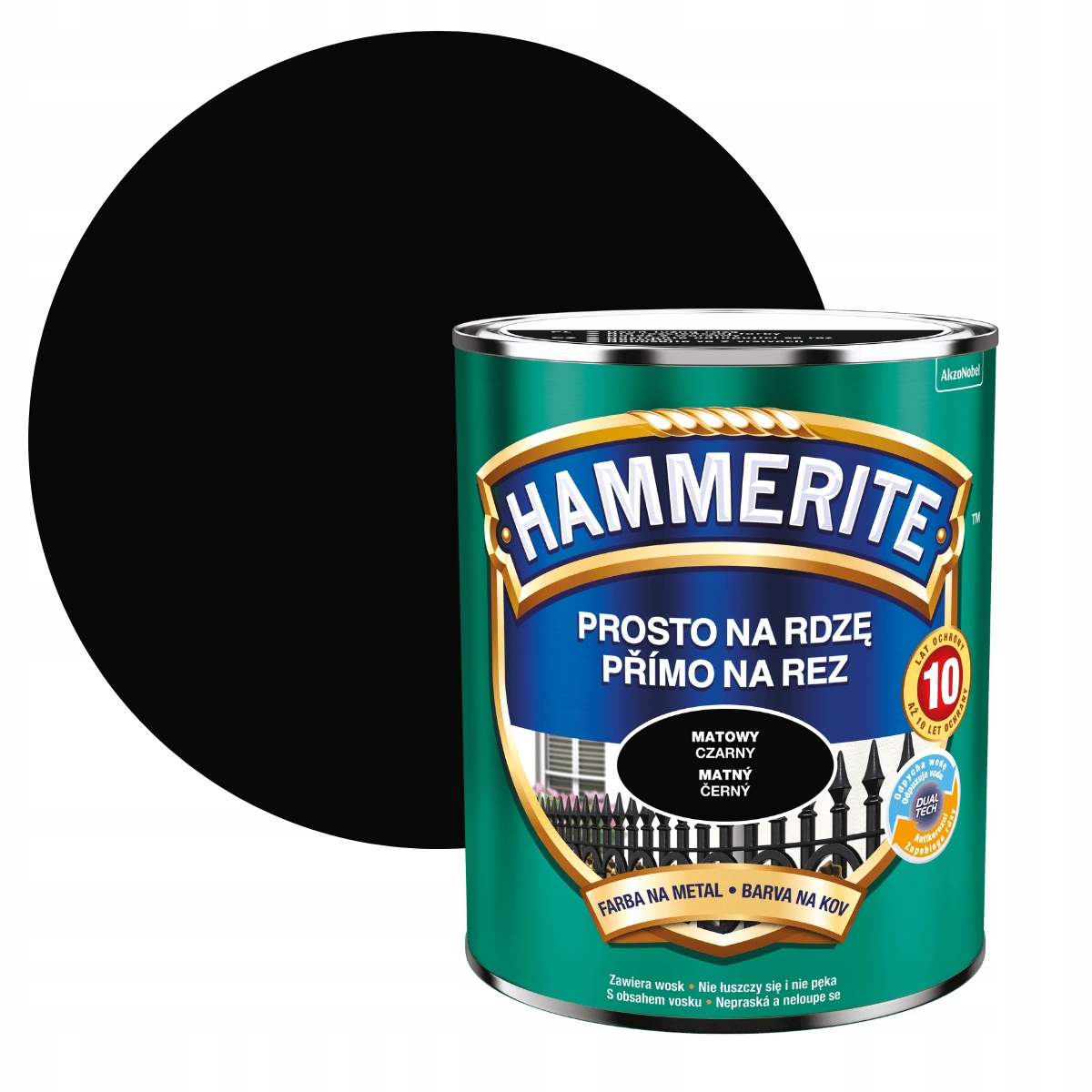 

Hammerite Na Rdzę 0,7L Czarny Mat