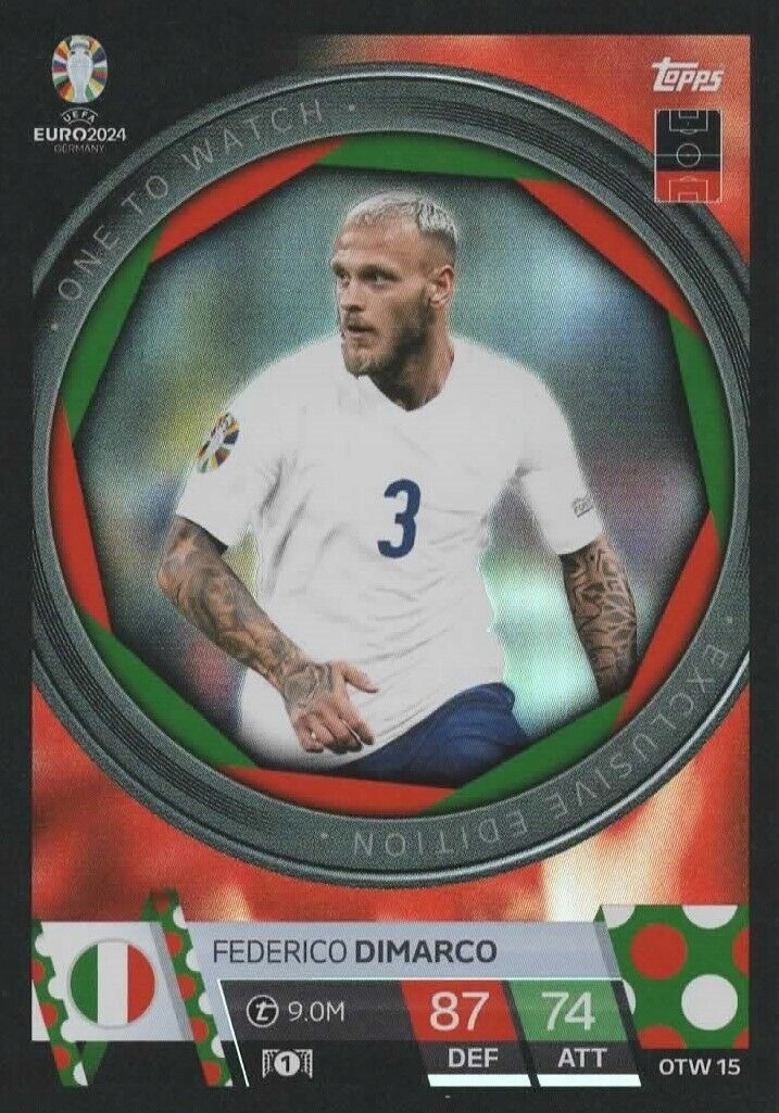 Euro 2024 Topps Match Attax Otw 15 Federico Dimarco Włochy One To Watch
