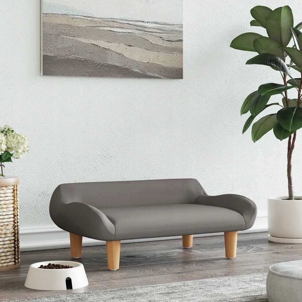 Pelíšek pro psy taupe 70 x 40 x 24 cm textil Hnědošedá 171949