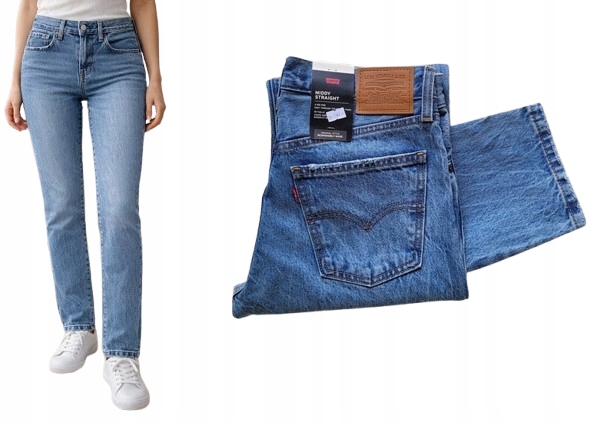 Levi's Middy Straight džíny rovného strihu W27 L33 36/S