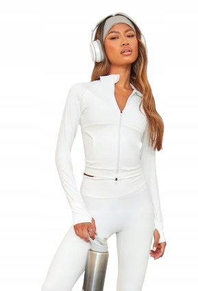 Prettylittlething Bluza Sportowa Biała 34 M6L