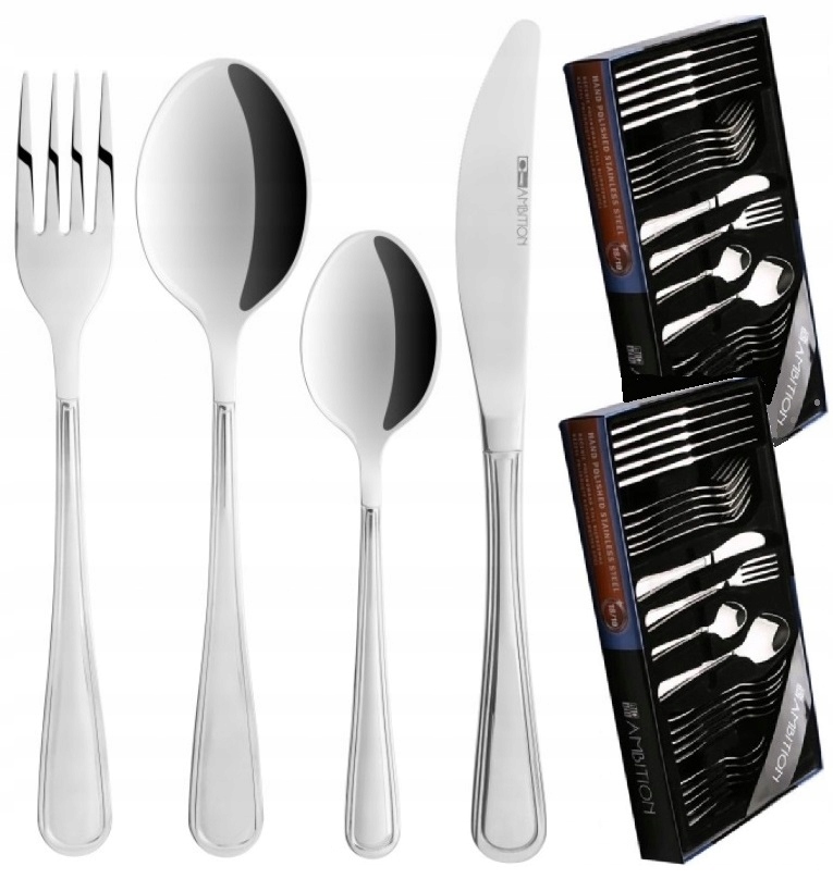 

Ambition 48 Sztućce Verona Zestaw Komplet 12 Osób