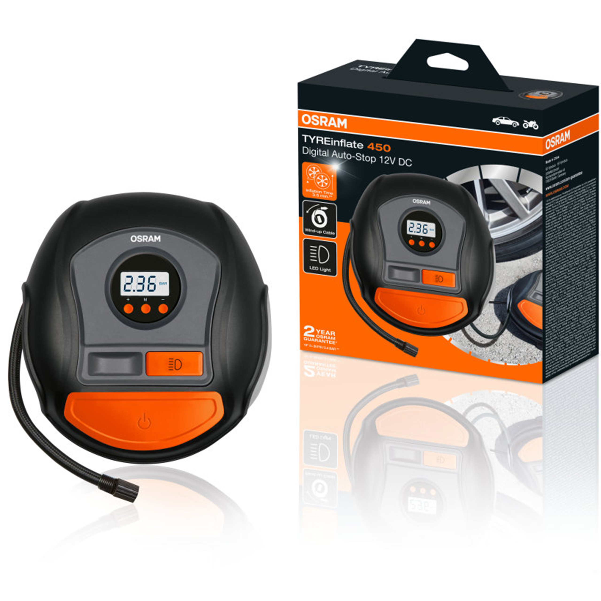 Osram Kompresor do auta pre digitálne pneumatiky TYREinflate 400 OTI450 12V