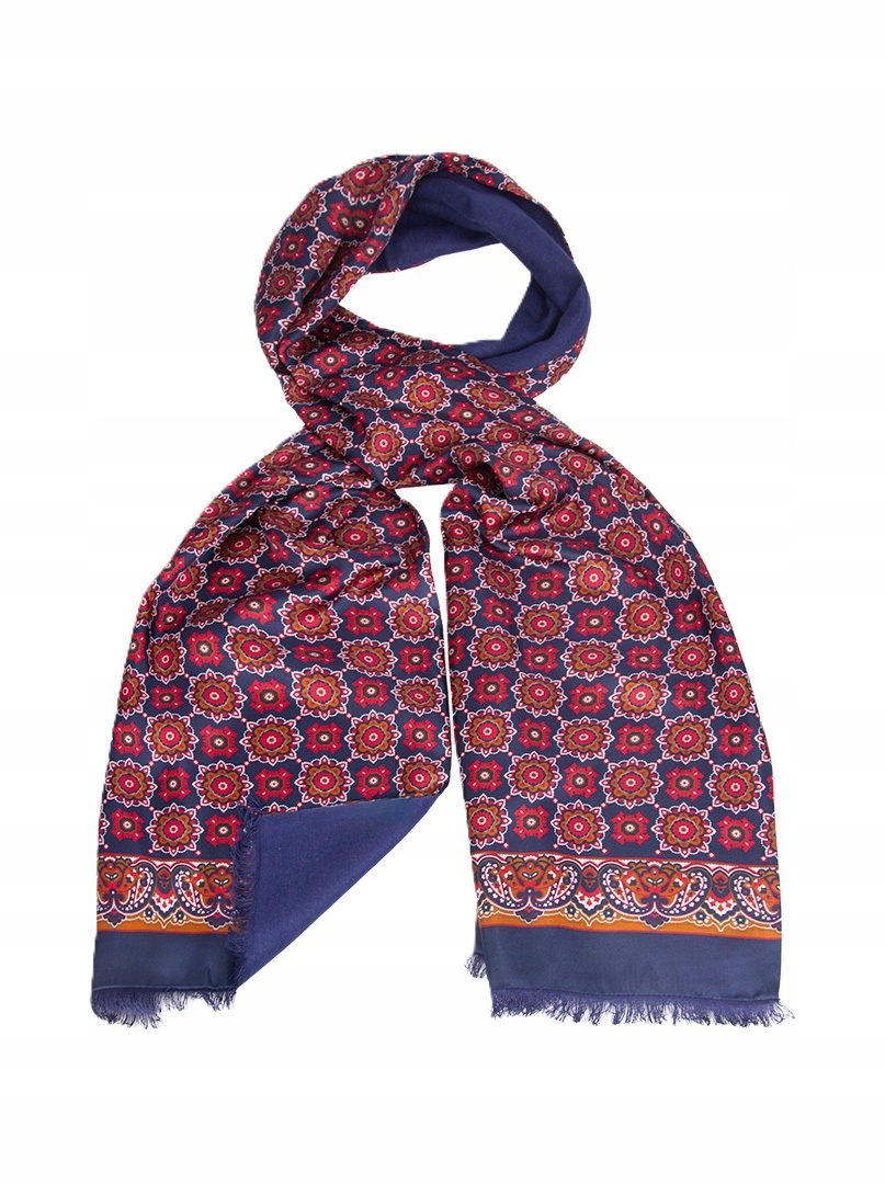 Pánská Šála Hedvábná Elegantní pro Muže Dárek 180 cm Červená