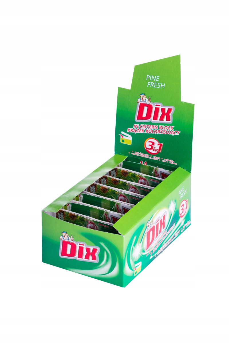 

DIX Krążek Do Wc Do Spłuczki 50G Zielony 14SZT