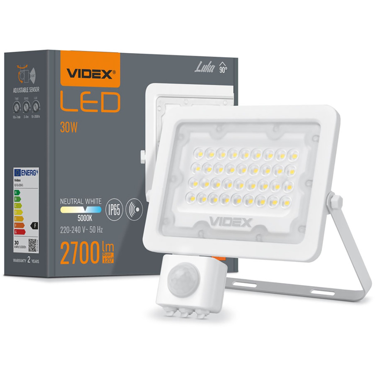 

Naświetlacz Led Lampa 30W 5000K IP65 Czujnik Ruchu