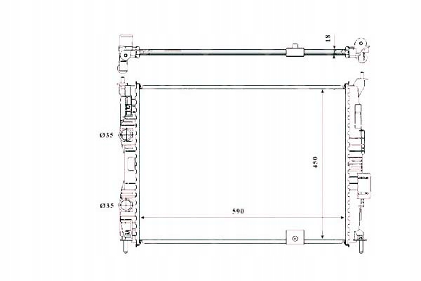 NRF CHŁODNICA NISSAN QASHQAI +2 1,6 07-