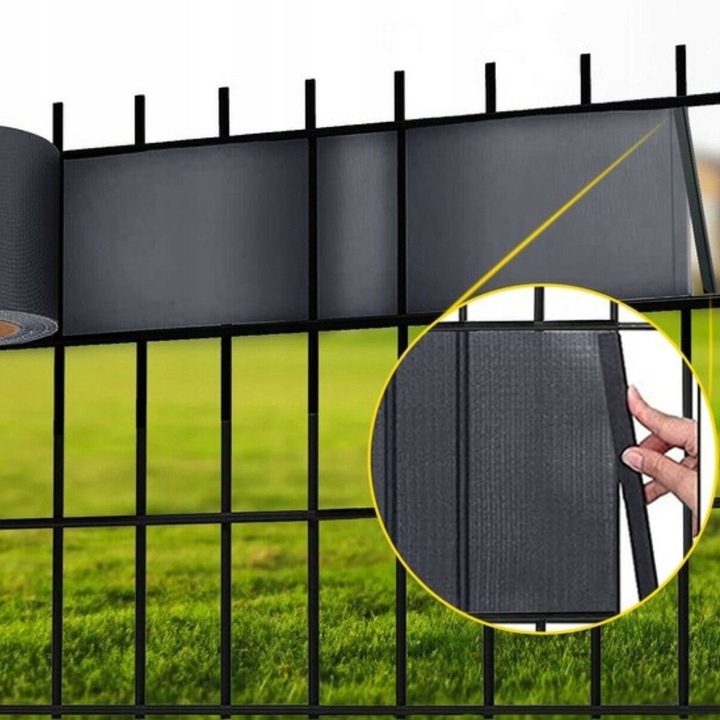 Taśma ogrodzeniowa 35m osłona płot siatka + klipsy Kod producenta 797616