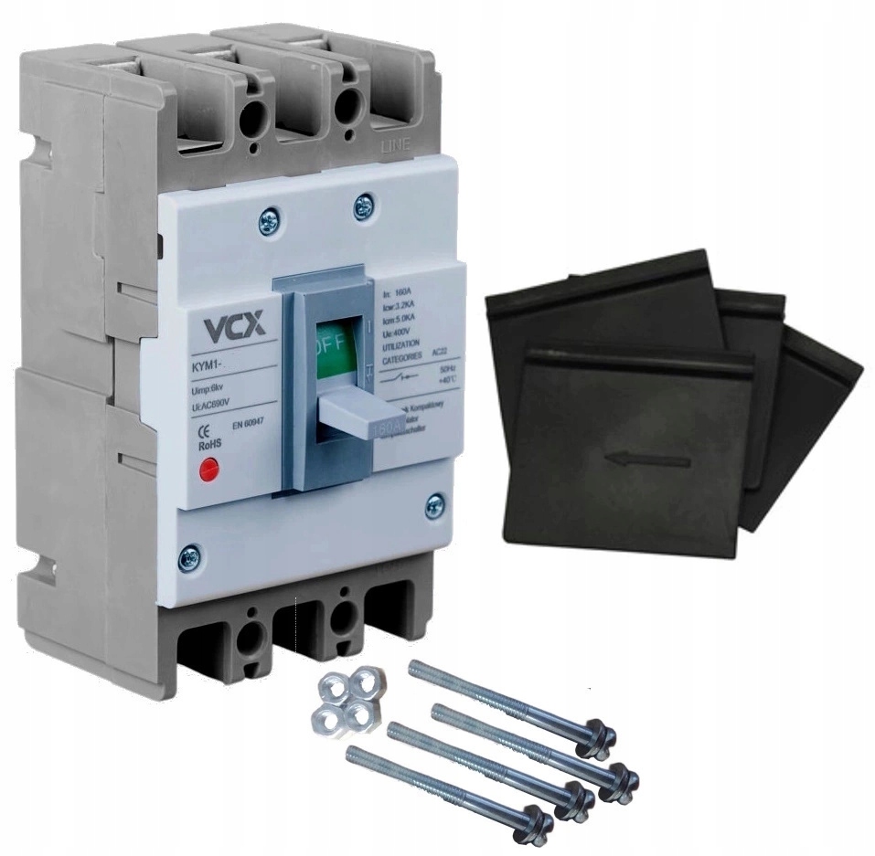 Kompaktní vypínač Kym 3P 250A VCX
