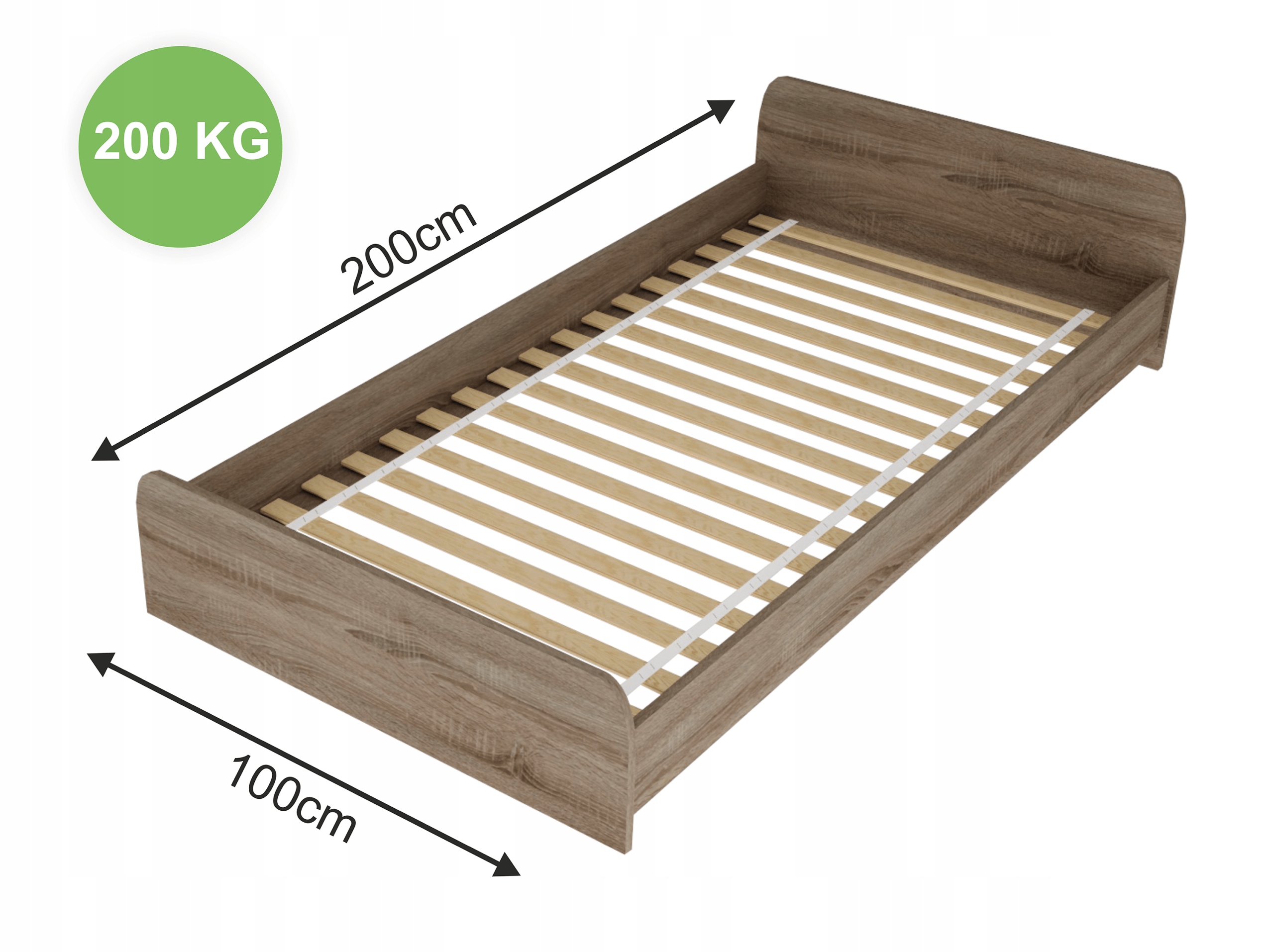 Stelaż, wkład pod materac 200x100 Rozmiar (cm) 100x200
