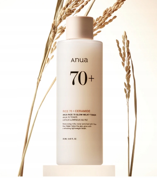 Anua Rice 70 Glow Milky Toner – Vyživující tonikum s ceramidy