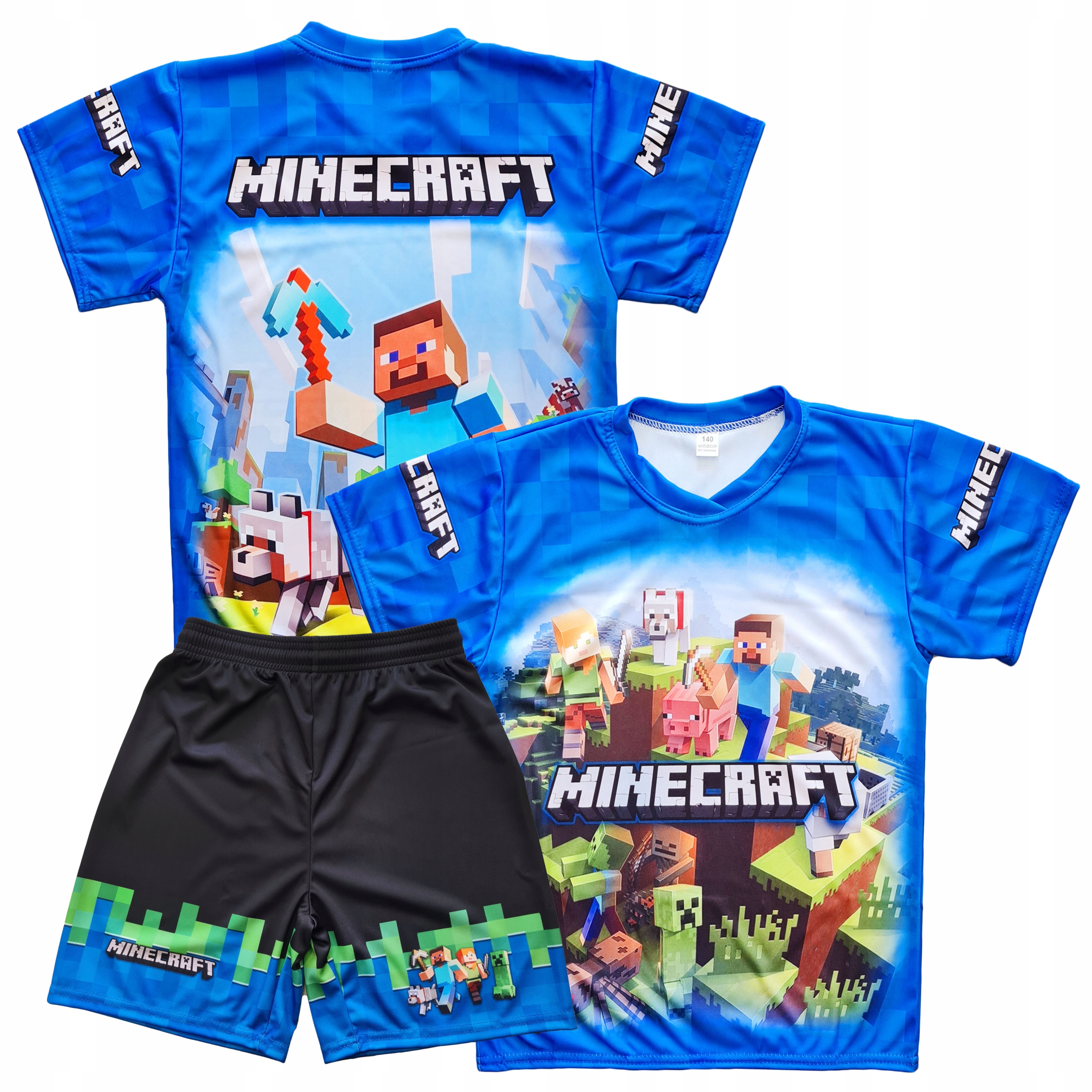 

Komplet Minecraft Koszulka + Spodenki Gra 122 cm
