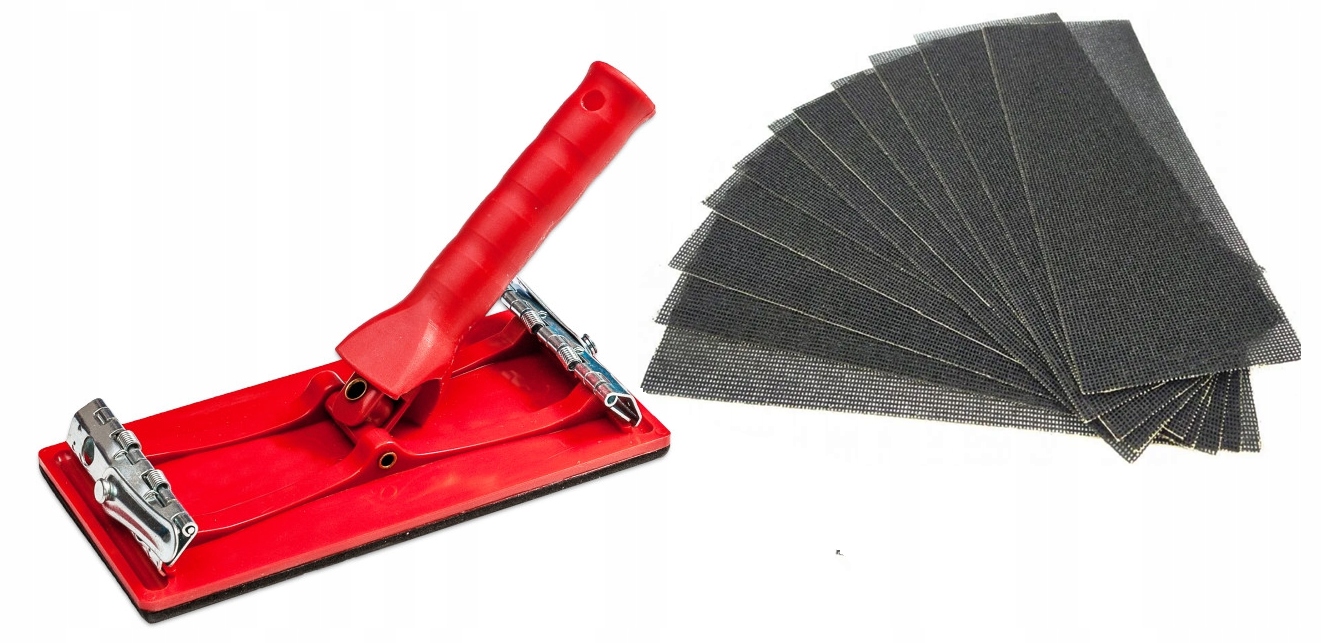 Zestaw Siatek Ściernych Szlifierskich 80 Sztuk Gr. 60 320 +paca Teleskop