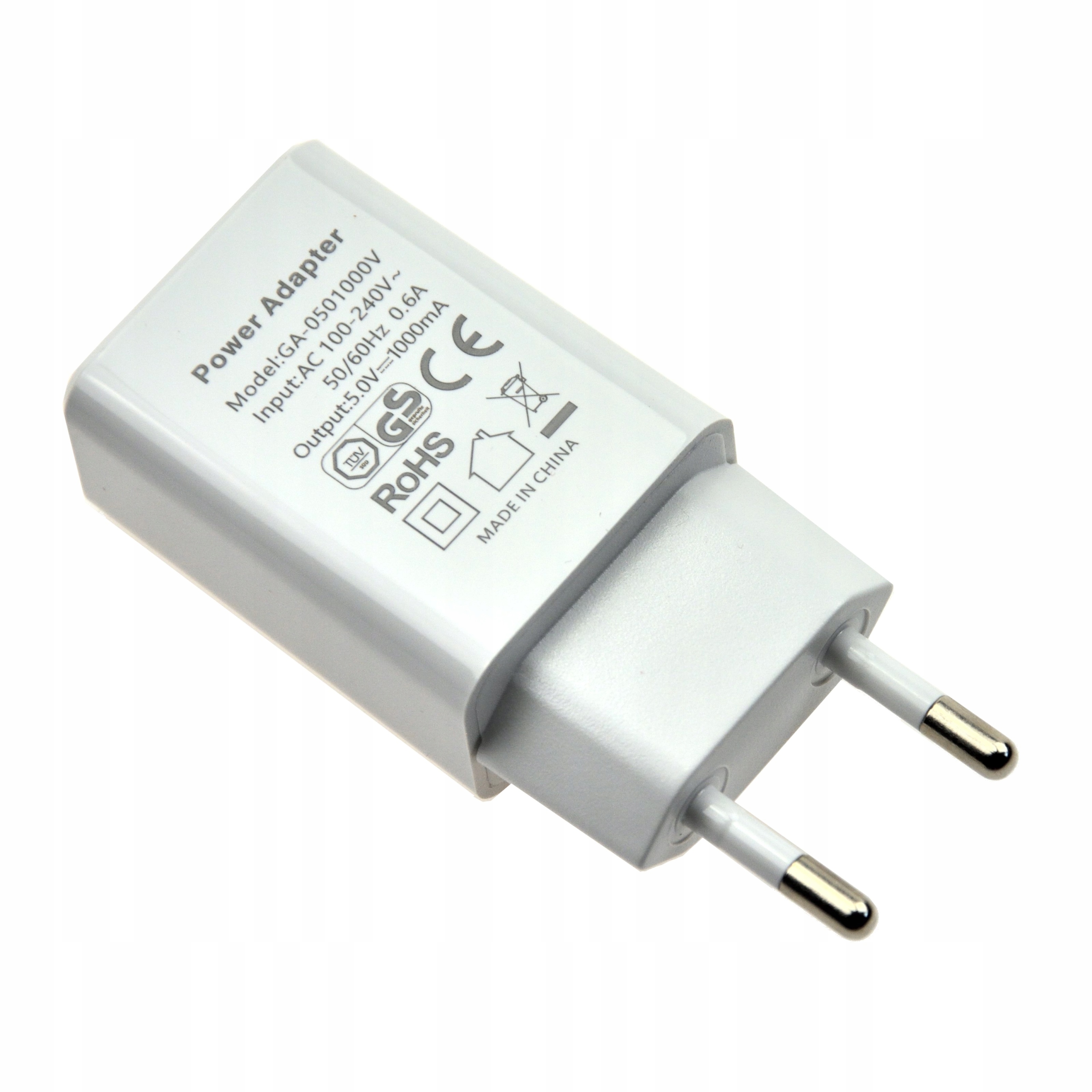 

Ładowarka Sieciowa Usb A Adapter Wtyczka 1A 5V 10W