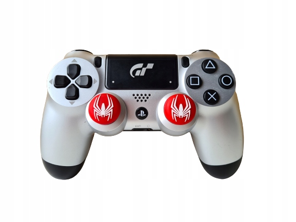 Gumki Nakładki na analog PS3 PS4 PS5 XBOX - Spider White - 2x