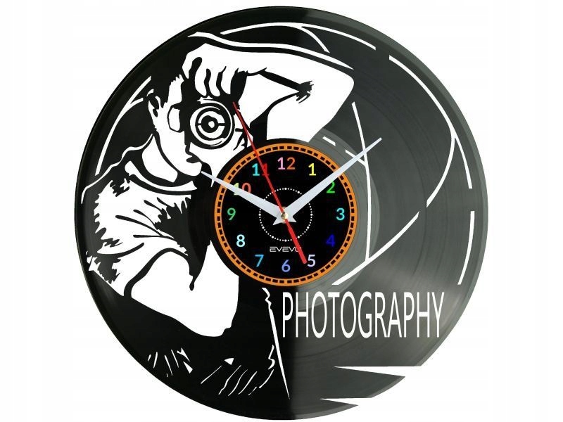Fotograf Dárek Originální dekorace do domu Hodiny z vinylové desky