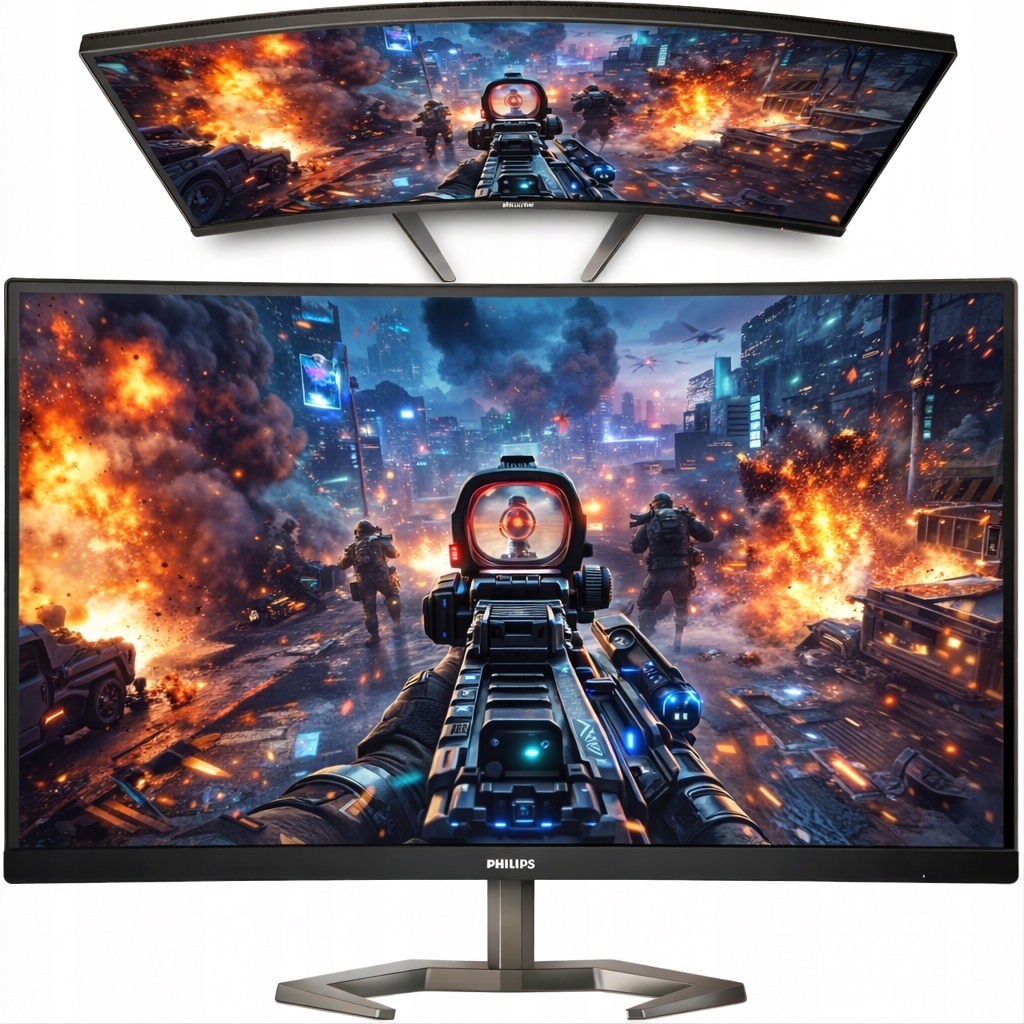 Herný monitor zakrivený 32 palcov Philips Wqhd Va 165HZ Hdr Curved Hdmi