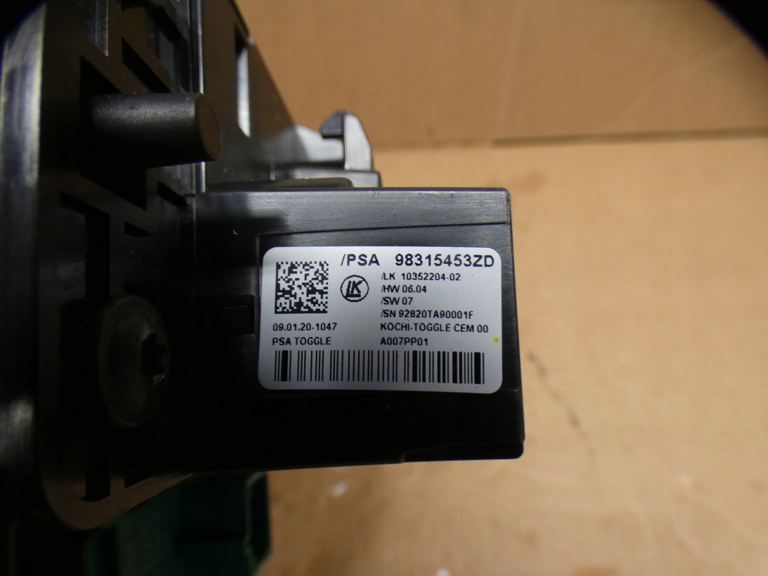 PANEL switch trim frame of the gear AUTOMAT EUROPA E-TRAVELLER 22R