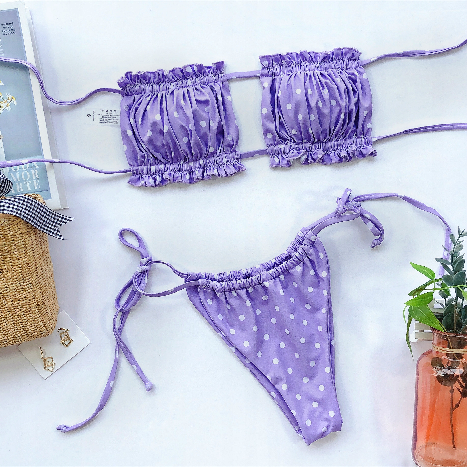 STRÓJ KĄPIELOWY BIKINI PUSH UP STRINGI |10 MODELI Rozmiar M