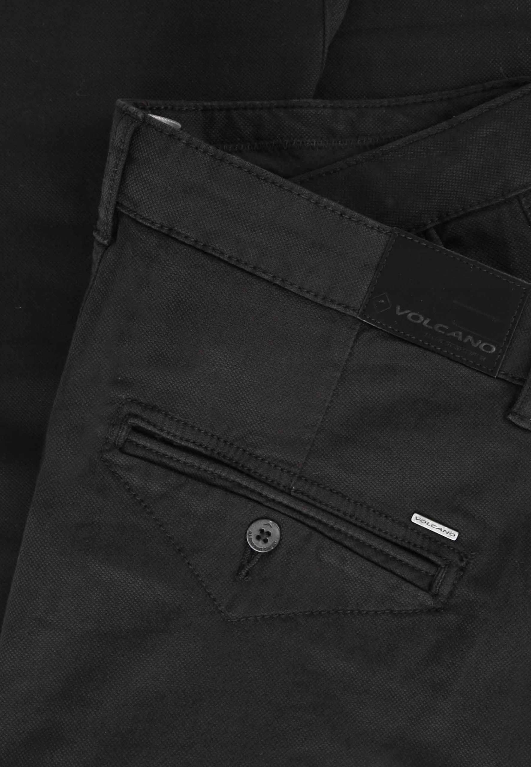 MĘSKIE SPODNIE CHINOSY CZARNE VOLCANO R-PARKS 34-32 Rozmiar 34/32