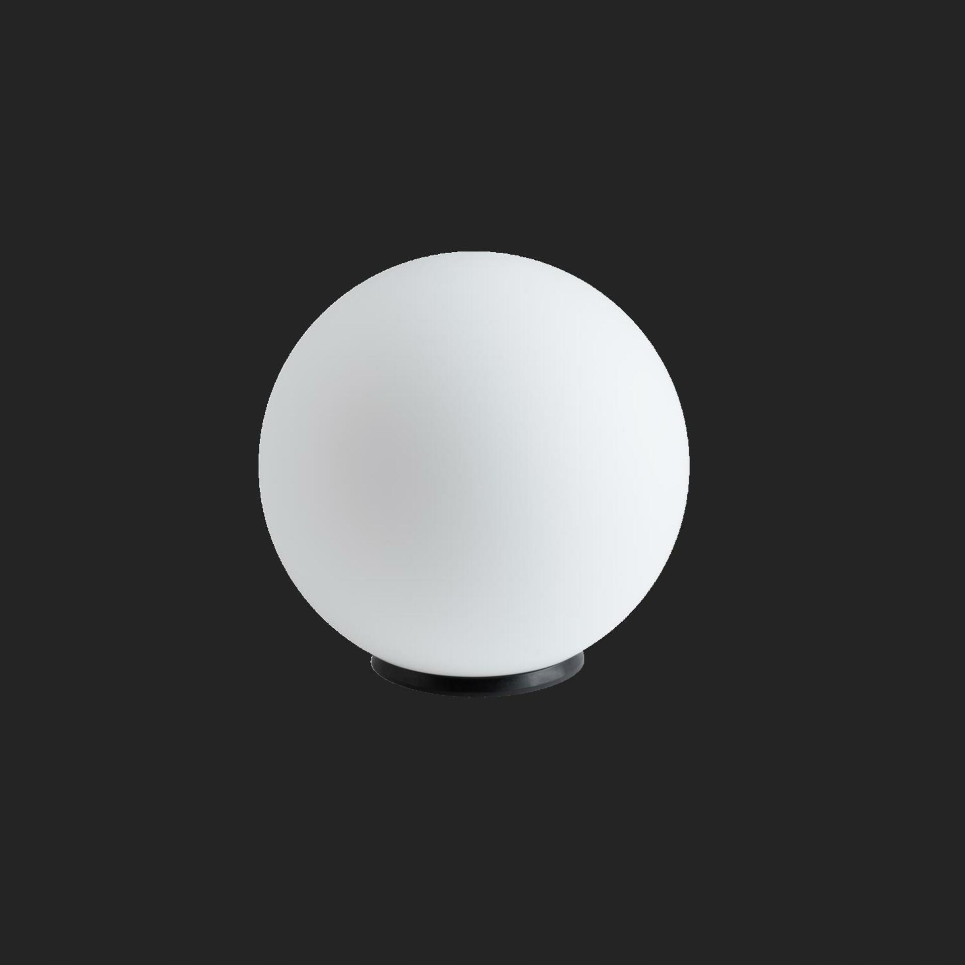 Osmont 50538 Bianca 3 stolná sklenená lampa čierna biela IP40 60W E27