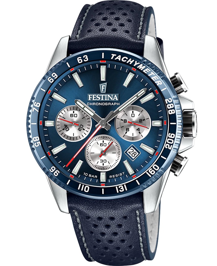 Pánské Hodinky Festina Timeless Chrono F20561/2 45,00 mm 10 Atm