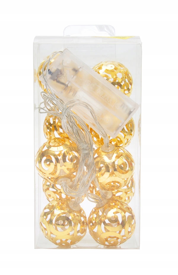 Декоративные осветительные ажурные шары с 1 золотом