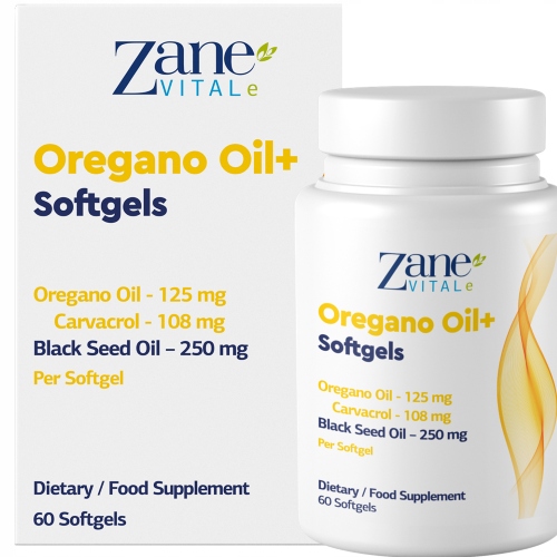 Olejek oregano plus olejek z czarnuszki, kapsułki, Zane Hellas