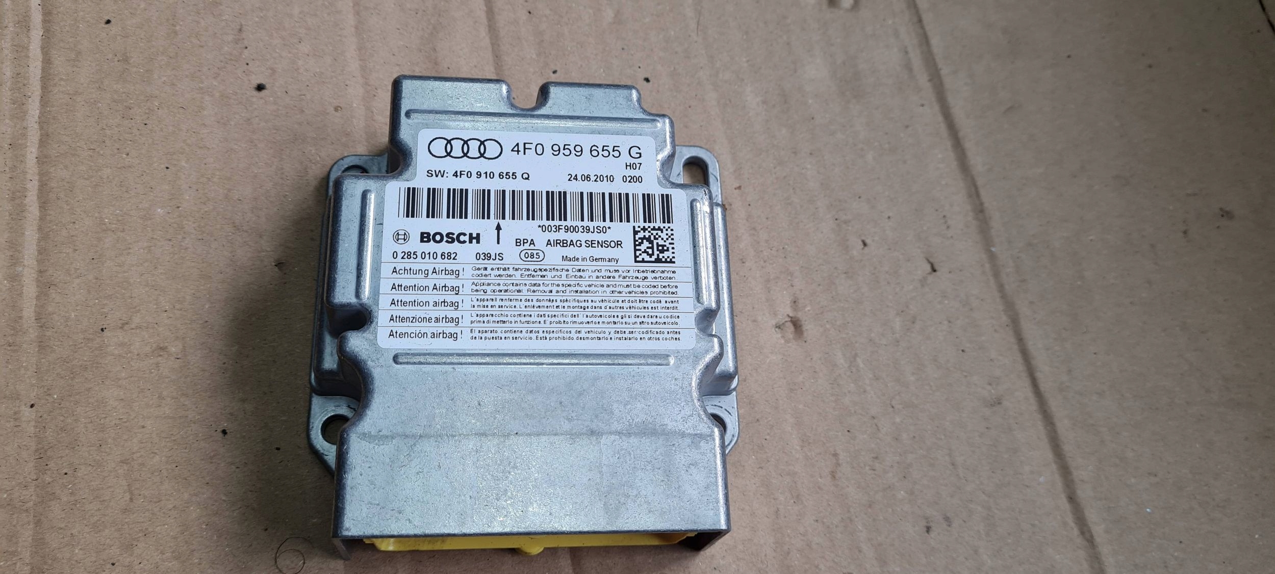 A6 C6 LIFT modulo Centralina SENSOR airbag 4F0959655G