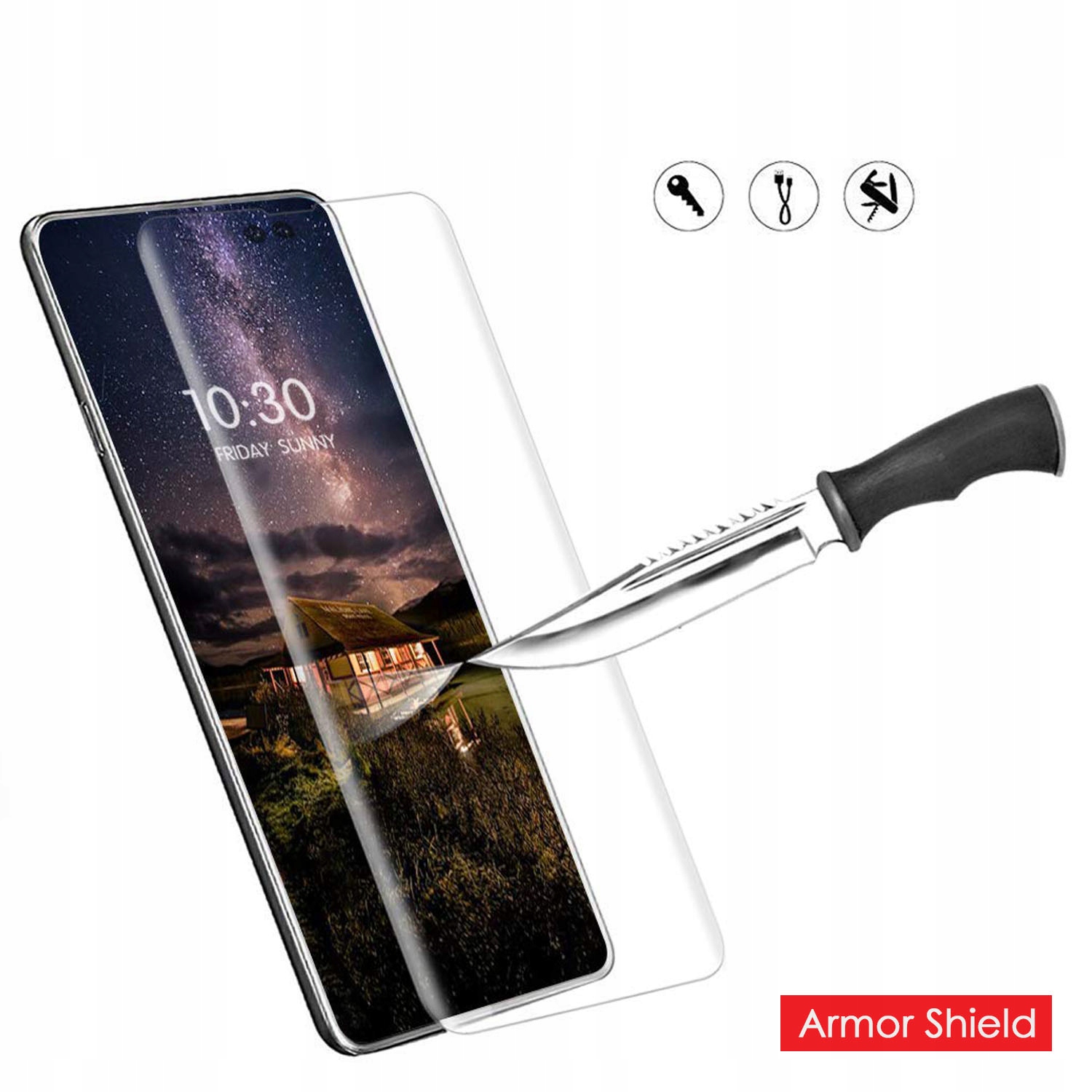 3w1 NAJMOCNIEJSZE SZKŁO PANCERNE SZYBKA NA TELEFON ONEPLUS 9 PRO Grubość szkła 0.2 mm