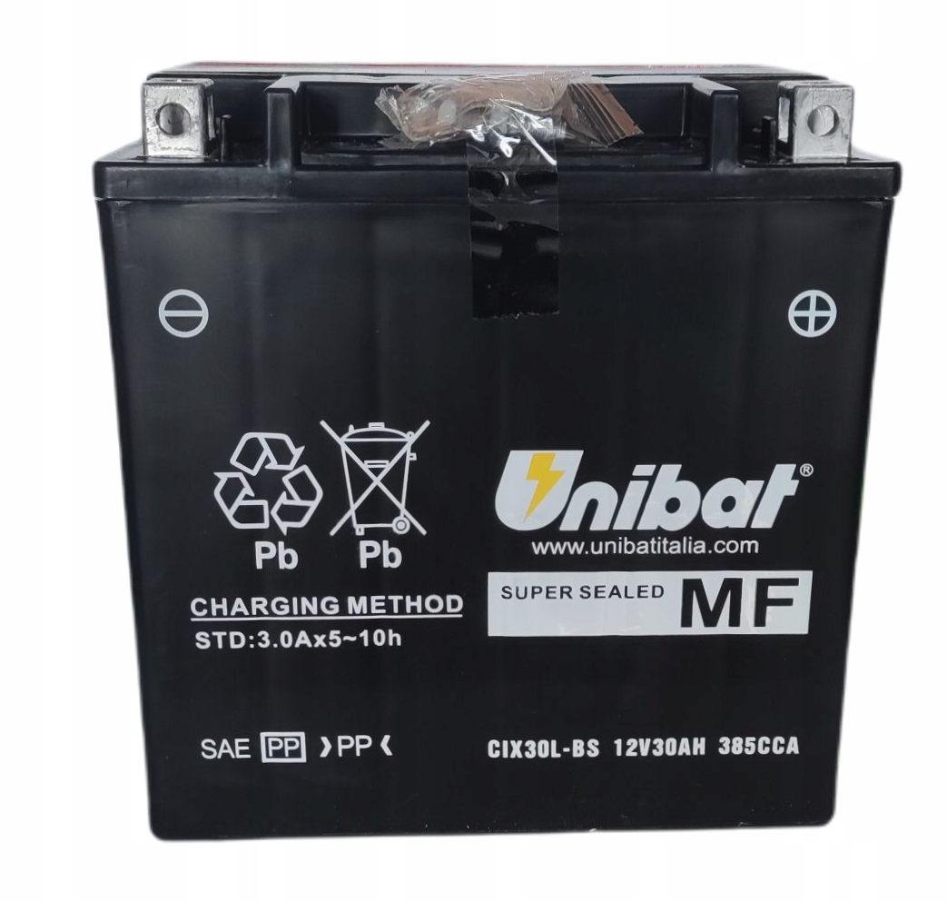 Batéria Unibat CIX30L-BS Agm 30AH 385A P+