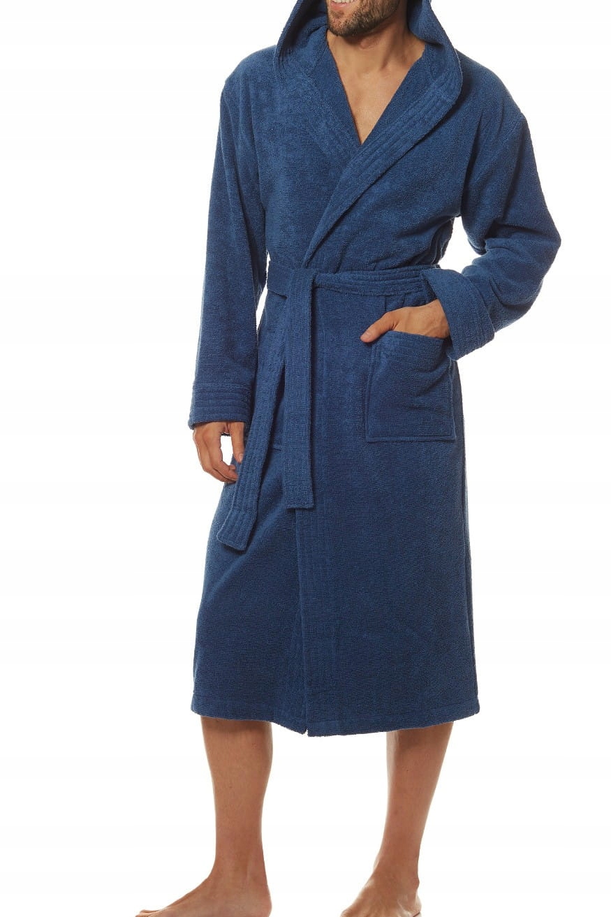 Pánský froté župan L&L 2104 navy [Velikost 2XL]