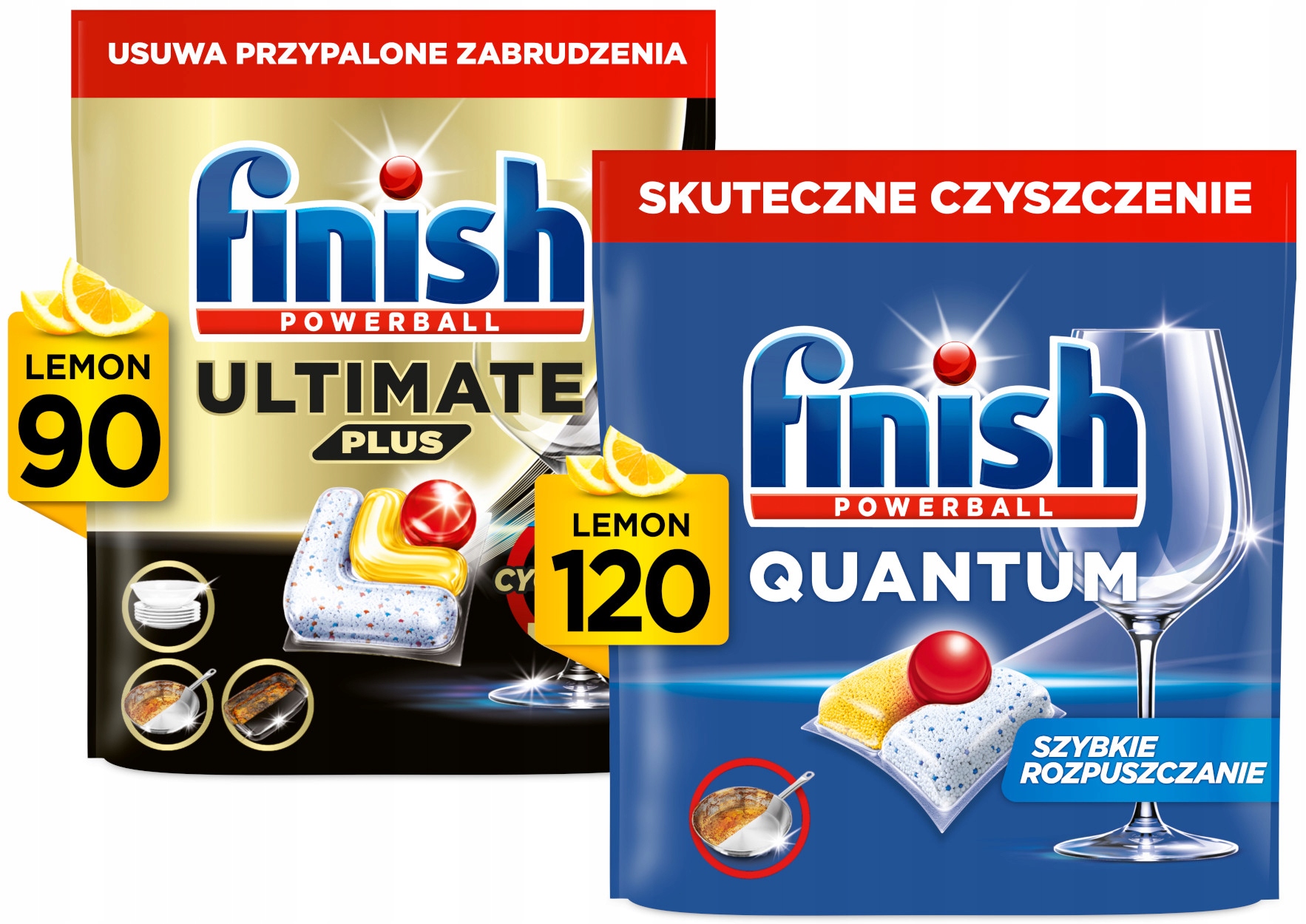 Levně Finish Kapsle do myčky Quantum 120 ks Kapsle Ultimate Plus 90 ks