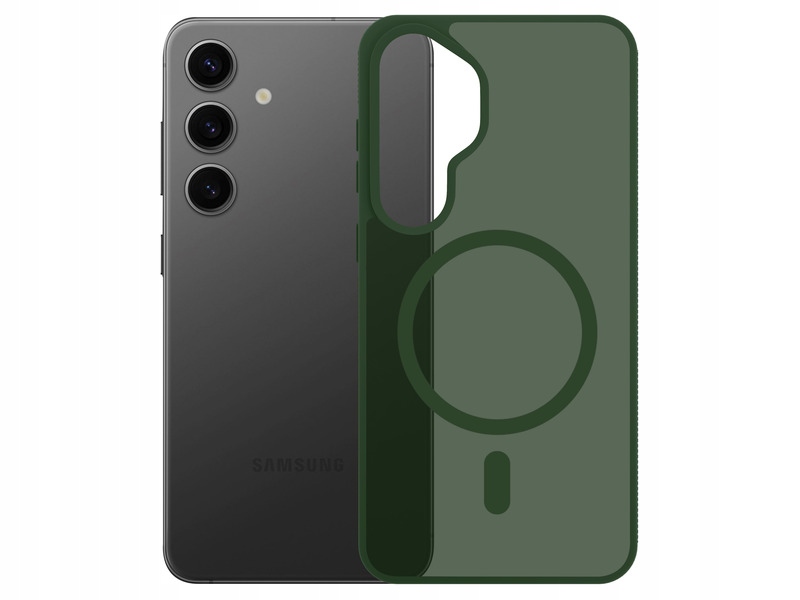 Etui 3MK Smoke Guardx MagCase do Samsung Galaxy S25 Zielony