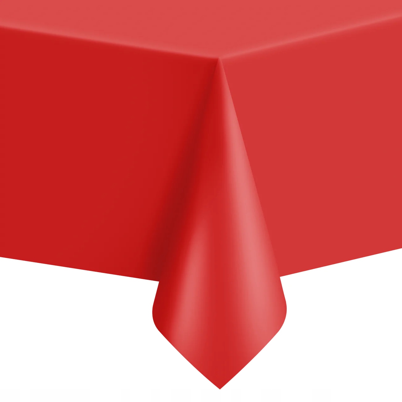 Скатерть из фольги пятнистая красная большая прямоугольная