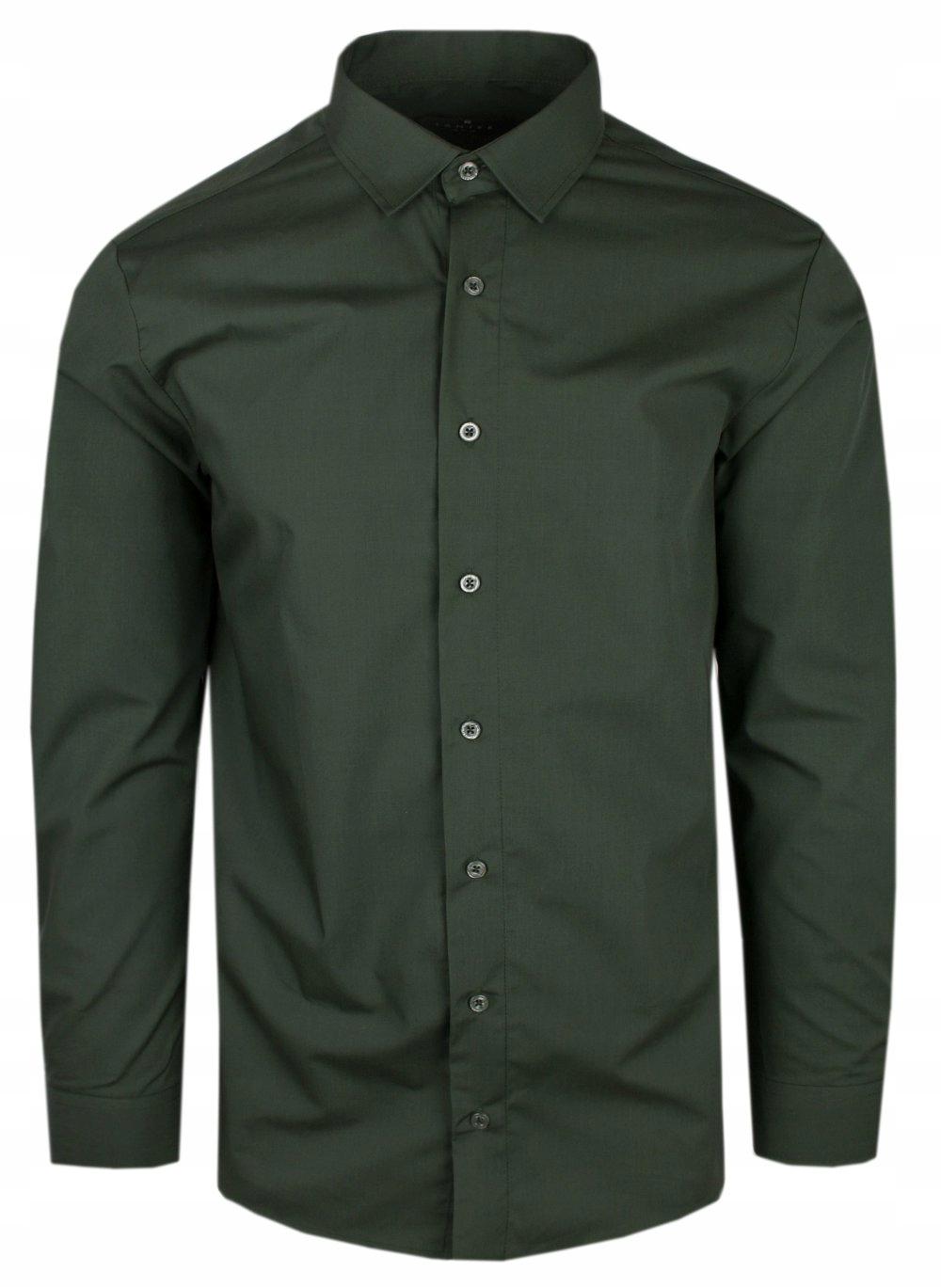 Zeštíhlená pánská košile (slim) Lanier Zeleň Lahvová 42/176-182