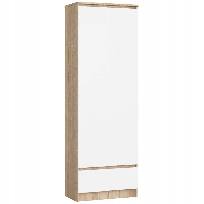 

Regał Biurowy Szafa R60 cm Clp 1SZ 2D Sonoma-biały