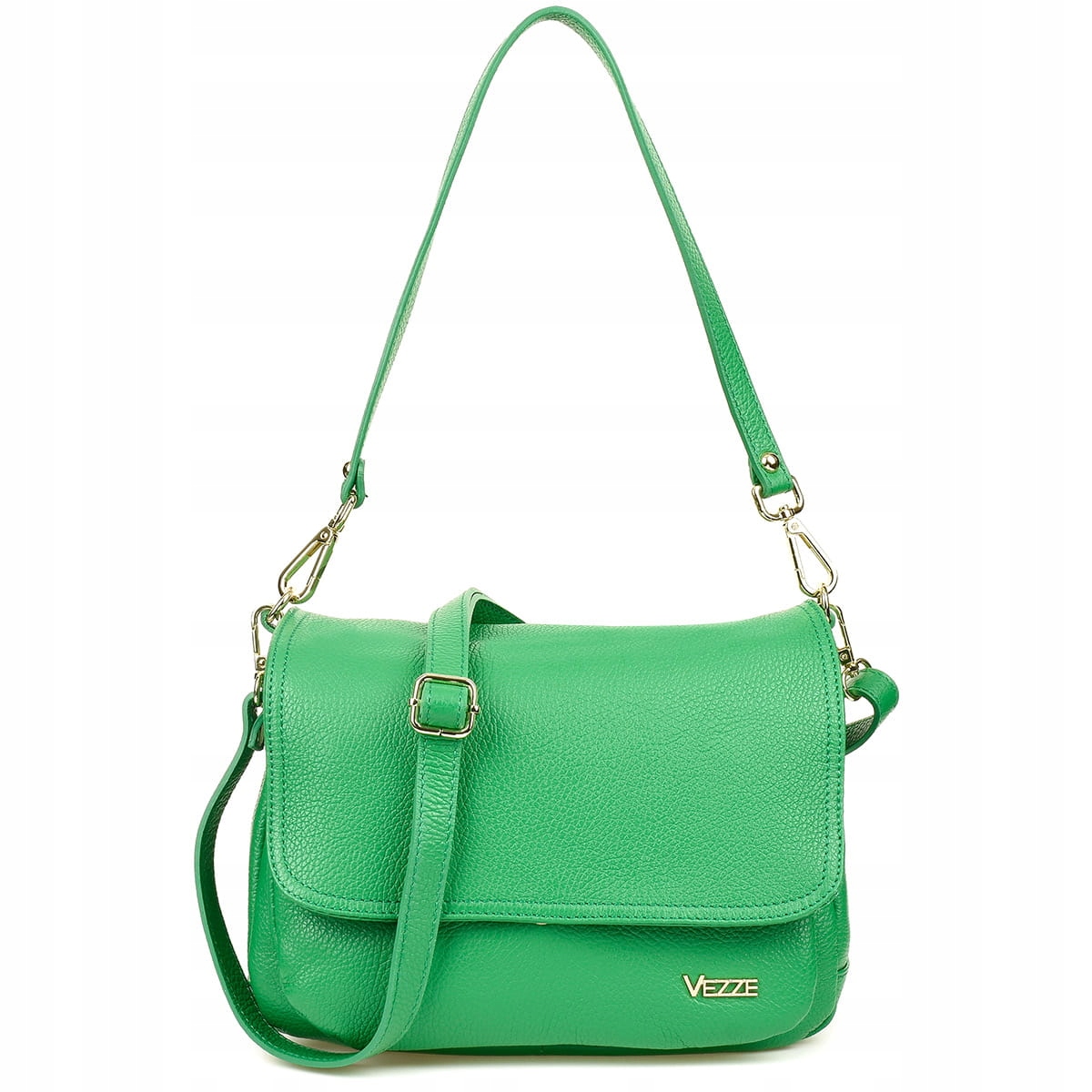 Kožená kabelka Vezze Palmare tráva