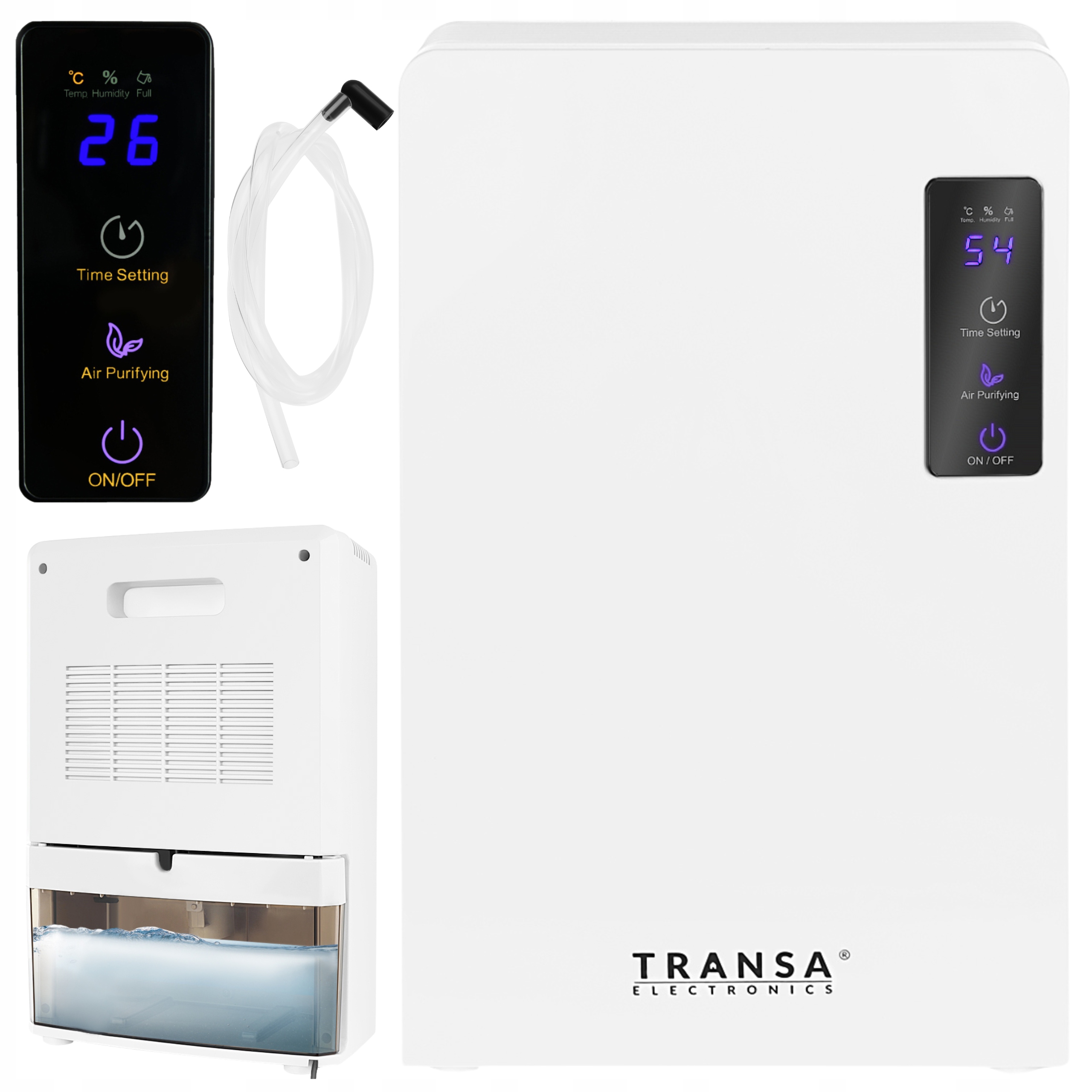 Osuszacz powietrza Pochłaniacz wilgoci Higrostat Uv LCD 1,7L 90W